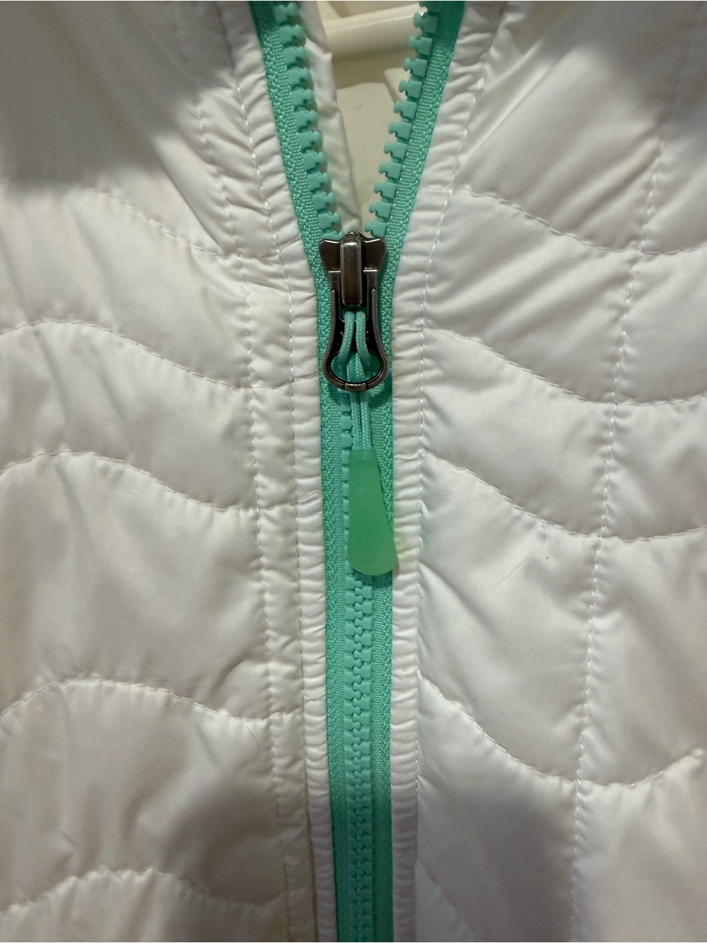 The North Face White Jacket with Mint Logo - Picture 4 of 9